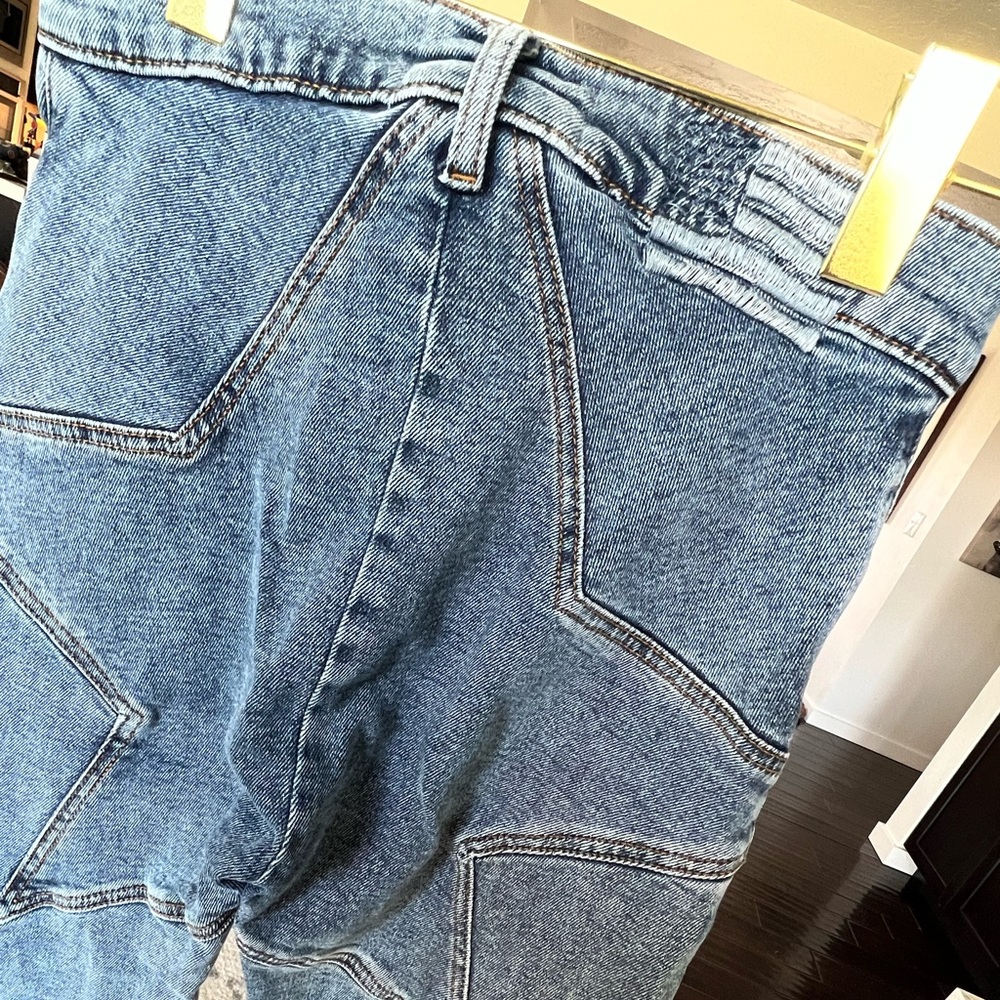 REVICE star crop skinny jeans